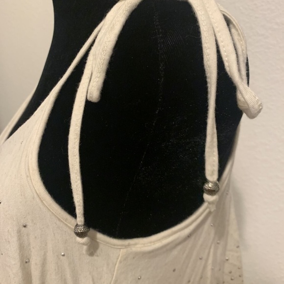 Vintage d'Closet Women's XS Spaghetti Strap Cotton Slip Sparkle Top Dress - Picture 8 of 11